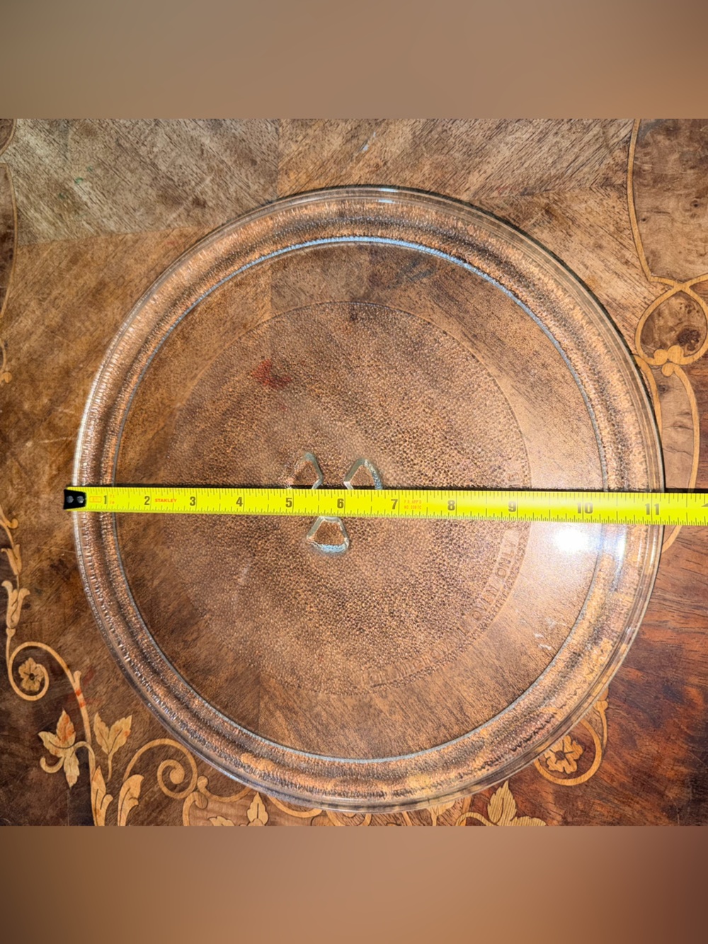 Panasonic NN-SD372S Microwave Glass Turntable Plate 11.25" With Roller Ring Used